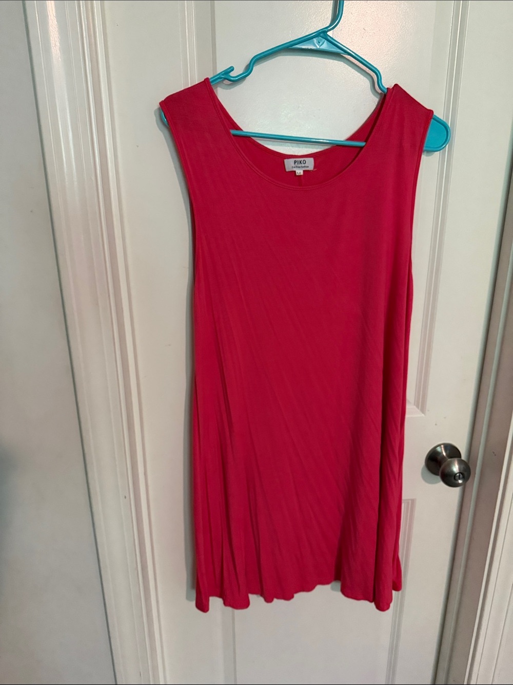 Piko 1988 Hot Pink Sleeveless Swing Tank